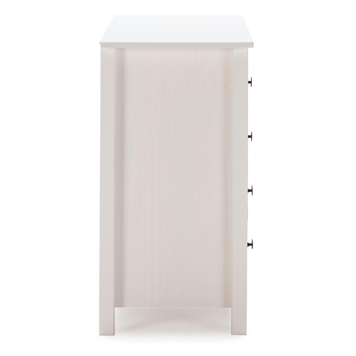 VS VENTA-STOCK Commode 5 tiroirs Magda dans les tiroirs Blanc et Multicolores, 79 cm Longueur