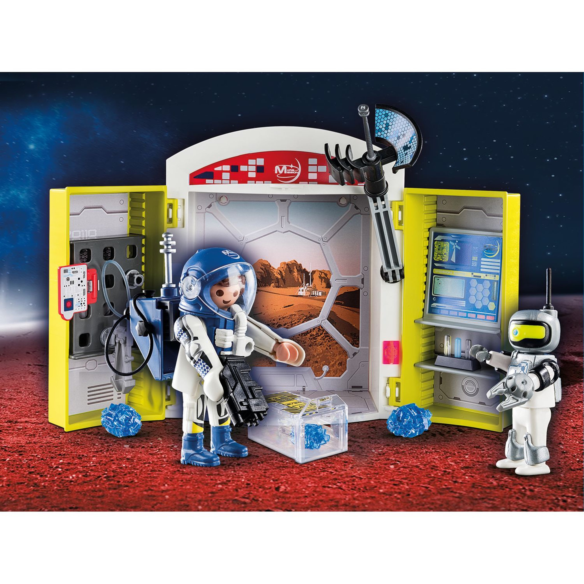 Voir la diapositive 3 : PLAYMOBIL 70307 SPACE - Coffre-Base spatiale