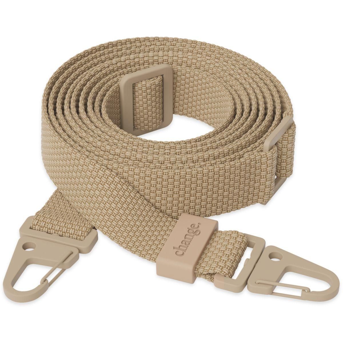 WOODCESSORIES Coque avec cordon iPhone 14 Plus Tour de cou taupe