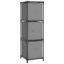 Voir la diapositive 2 : VIDAXL Armoire de rangement 3 tiroirs en tissu Gris 34x34x101 cm Acier