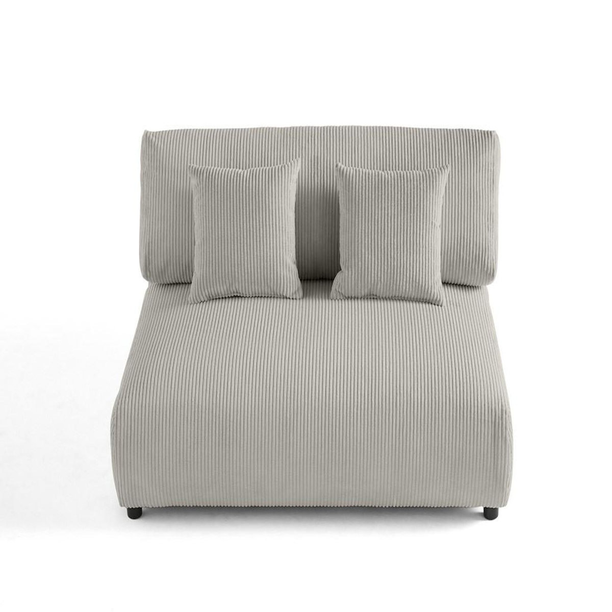 LISA DESIGN Garance - module d'assise 2 places - en velours côtelé