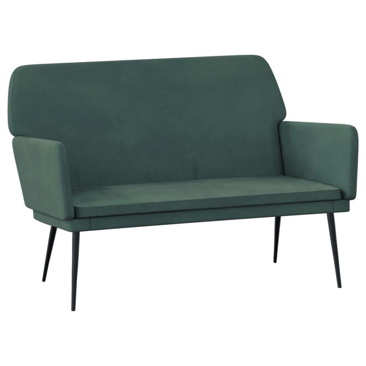 VIDAXL Banc Vert fonce 108x79x79 cm Velours