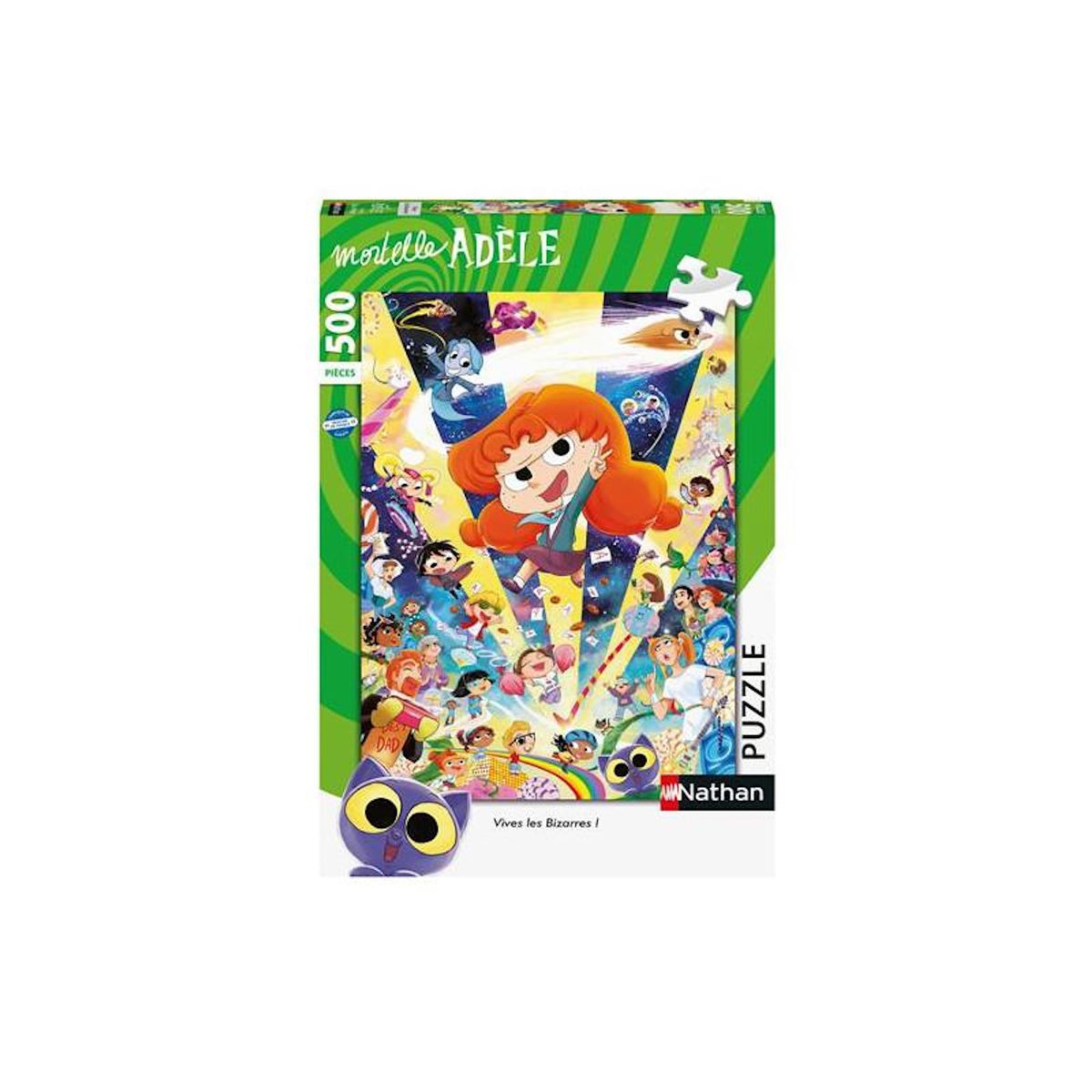 Nathan Puzzle 500 pièces La Reine des Bêtises Mortelle Adèle – Nathan – Enfant – Thème Bande dessinée – Haute qualité