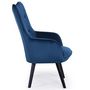 Voir la diapositive 4 : Paris Prix Fauteuil Scandinave Velours  Vianey  100cm Bleu