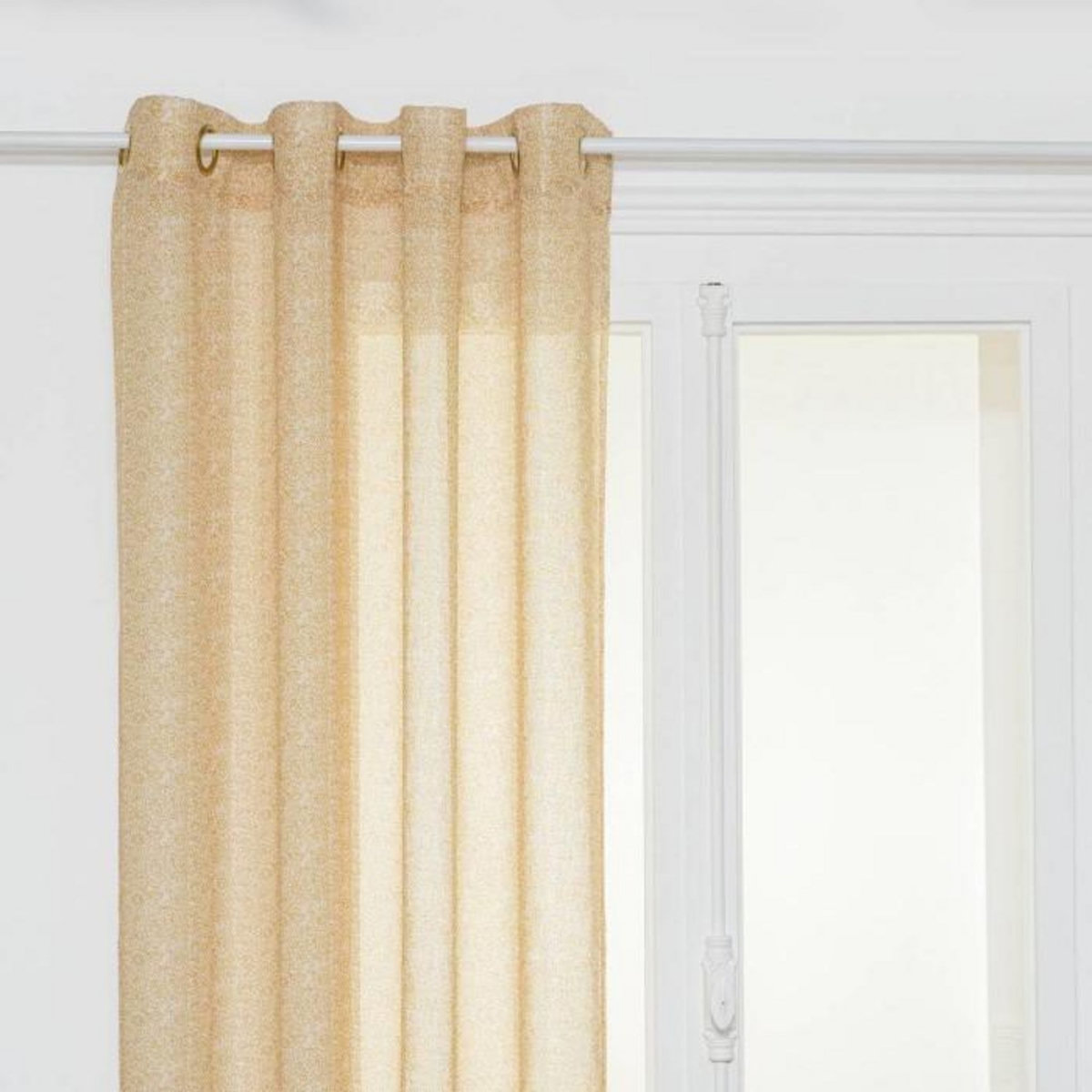 ATMOSPHERA Rideau Voilage à Œillets  Indie  140x240cm Ocre