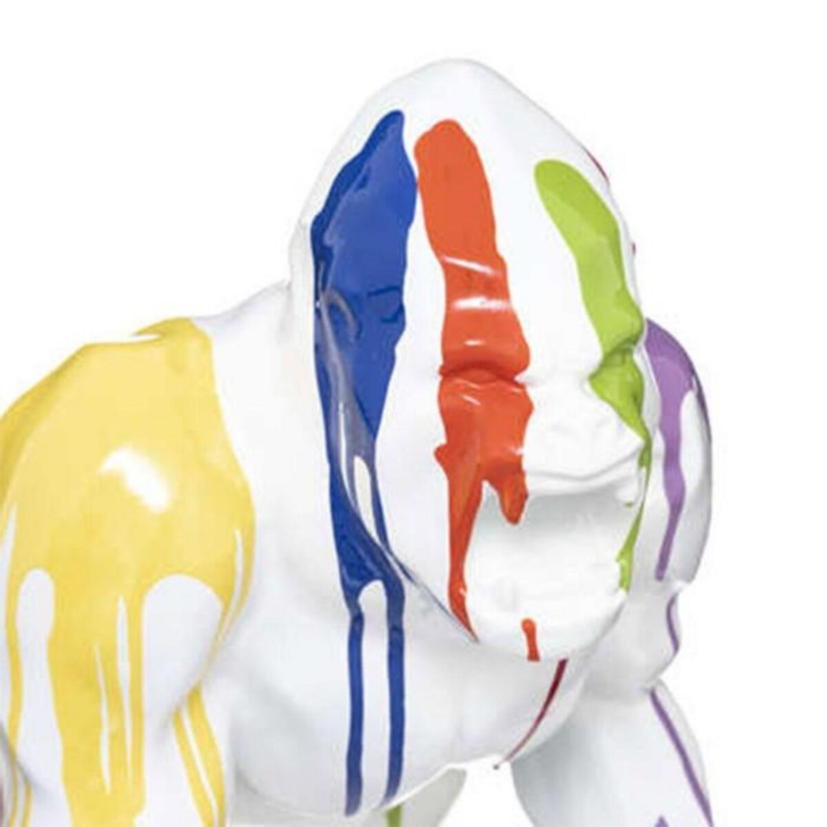 ATMOSPHERA Statuette Gorille Déco  Trash  45cm Blanc