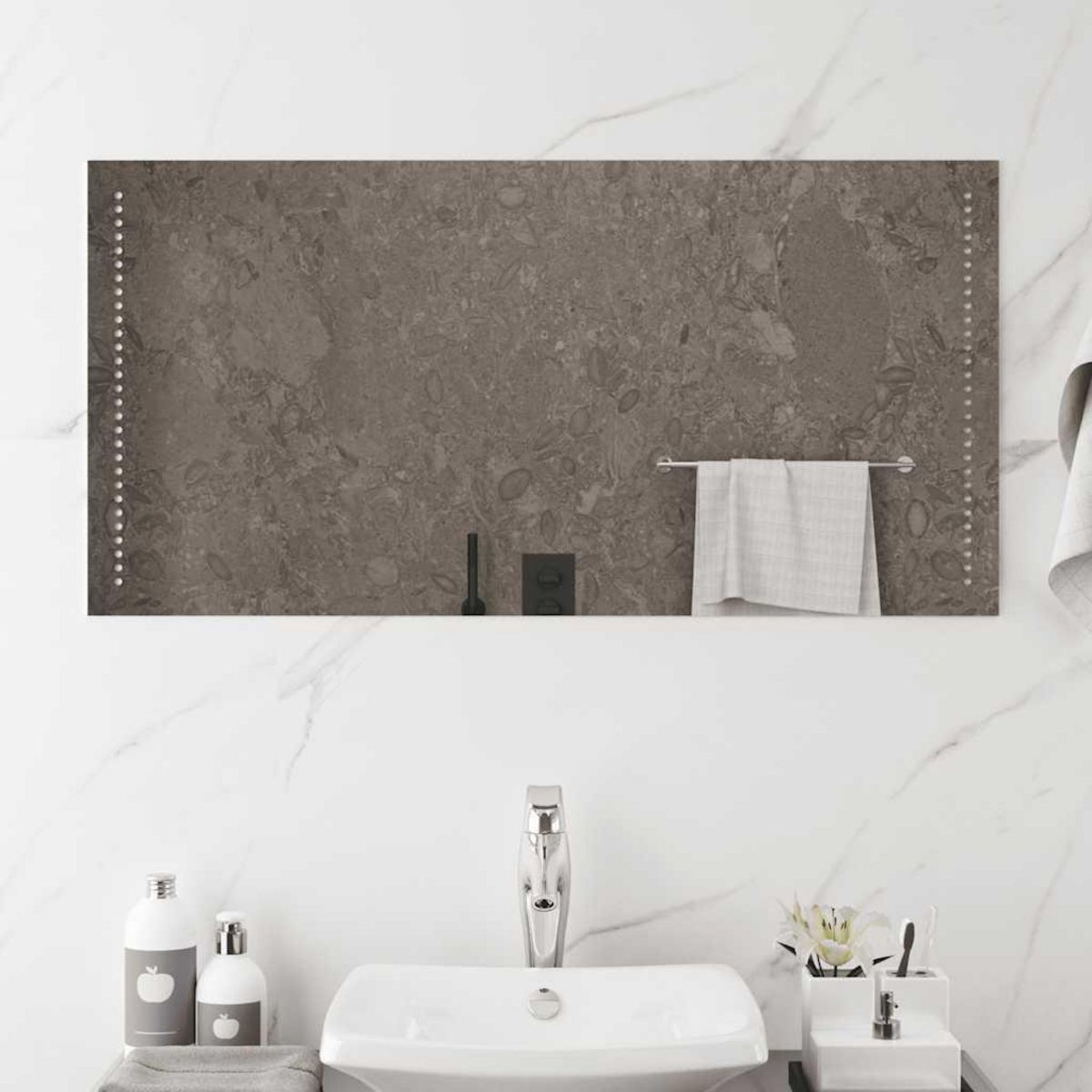 VIDAXL Miroir de salle de bain a LED 100x50 cm