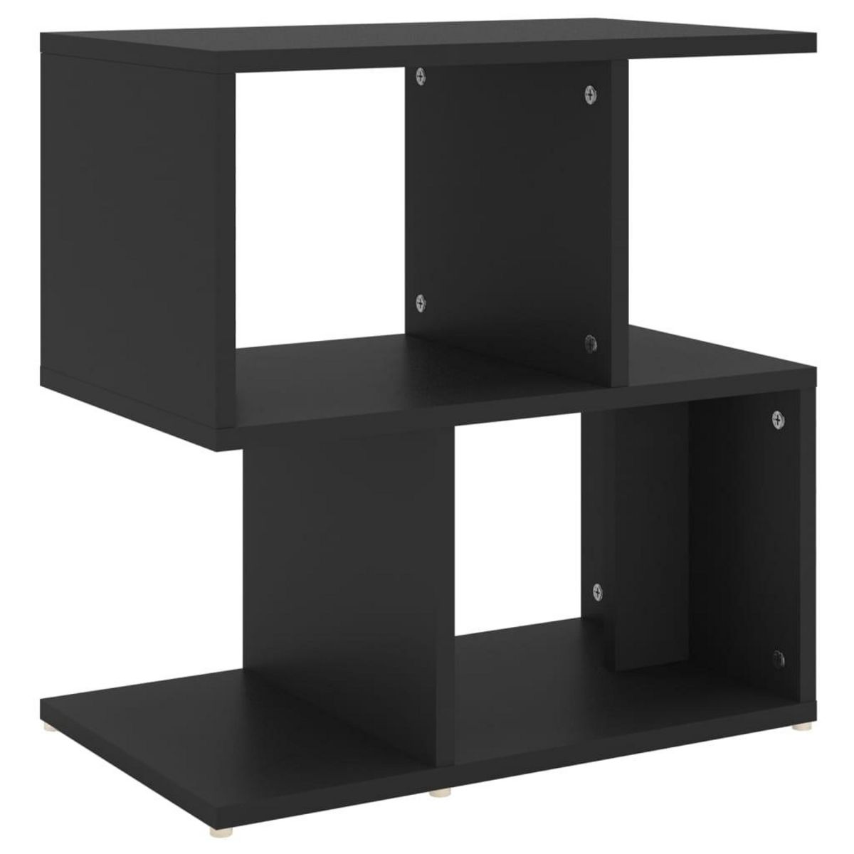 VIDAXL Table de chevet noir 50x30x51,5 cm bois d'ingenierie