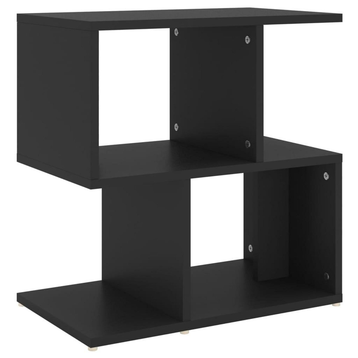 VIDAXL Table de chevet noir 50x30x51,5 cm bois d'ingenierie