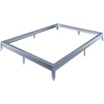 Habitat et Jardin Embase en aluminium pour serre jardin  Basilic  - 4,75 m² - Gris