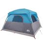 Voir la diapositive 4 : VIDAXL Tente de camping de cabine 4 personnes bleu imperméable
