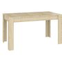 Voir la diapositive 2 : VIDAXL Table a manger Chene sonoma 140x74,5x76 cm Bois d'ingenierie
