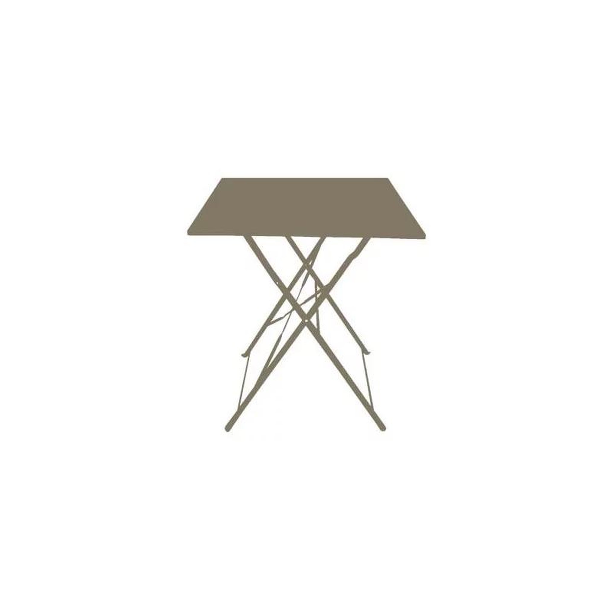 Chalet & jardin Table carrée pliante en acier 60 x 60 cm