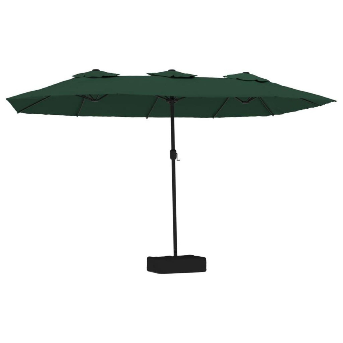VIDAXL Parasol a double tete vert 449x265 cm
