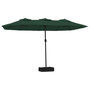 Voir la diapositive 2 : VIDAXL Parasol a double tete vert 449x265 cm