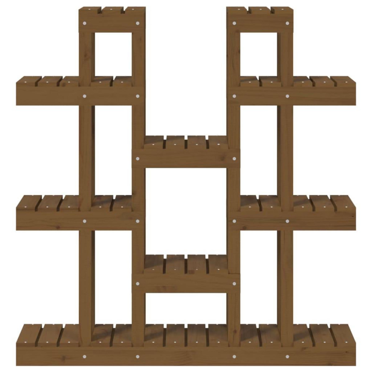 VIDAXL Support a plantes Marron miel 104,5x25x109,5 cm Bois massif pin