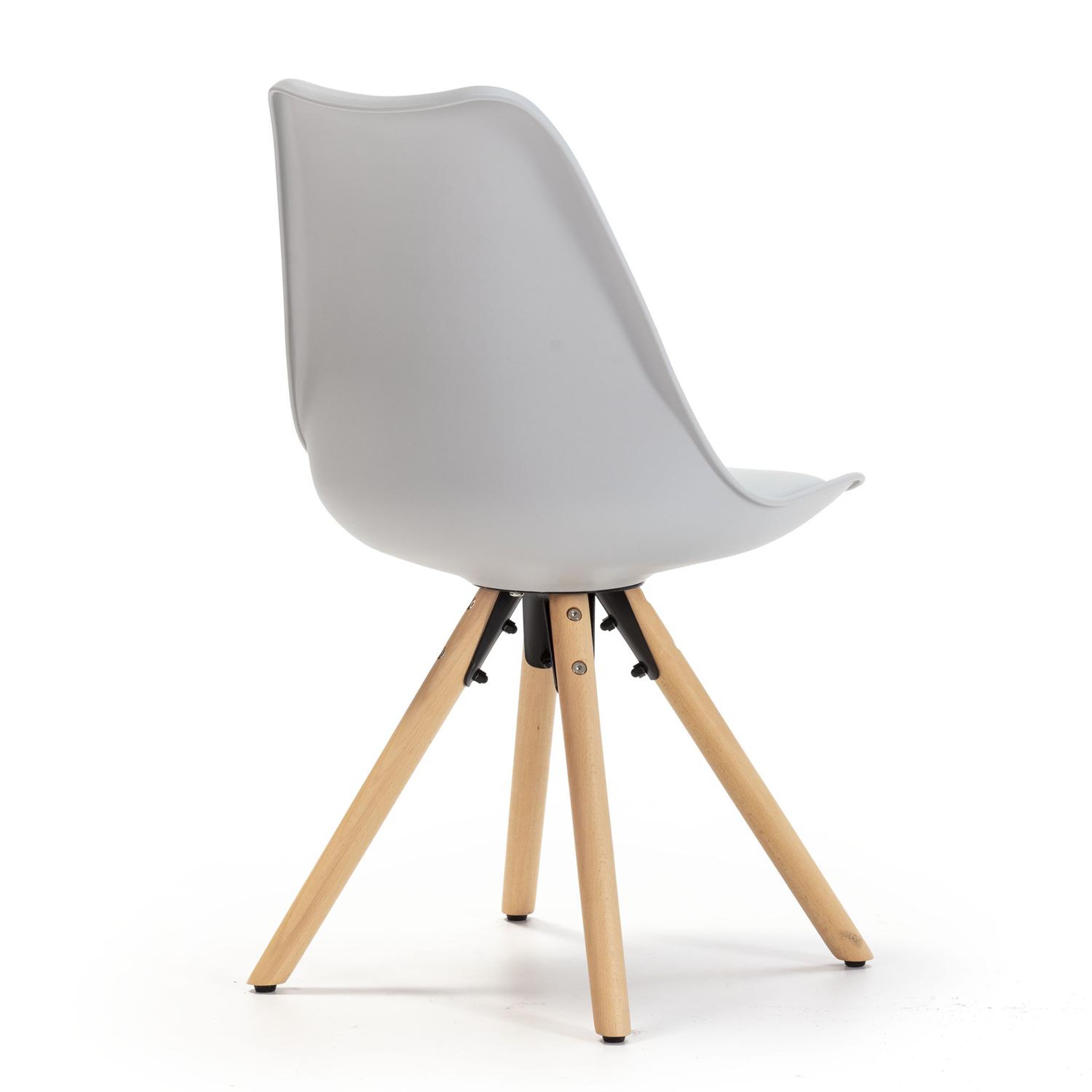 Voir la diapositive 4 : VS VENTA-STOCK Set de 2 chaises Salle à Manger Jeff Style Nordique Gris, 54 cm x 49 cm x 84 cm