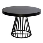 Paris Prix Table de Repas Extensible  Virginia  110-260cm Noir