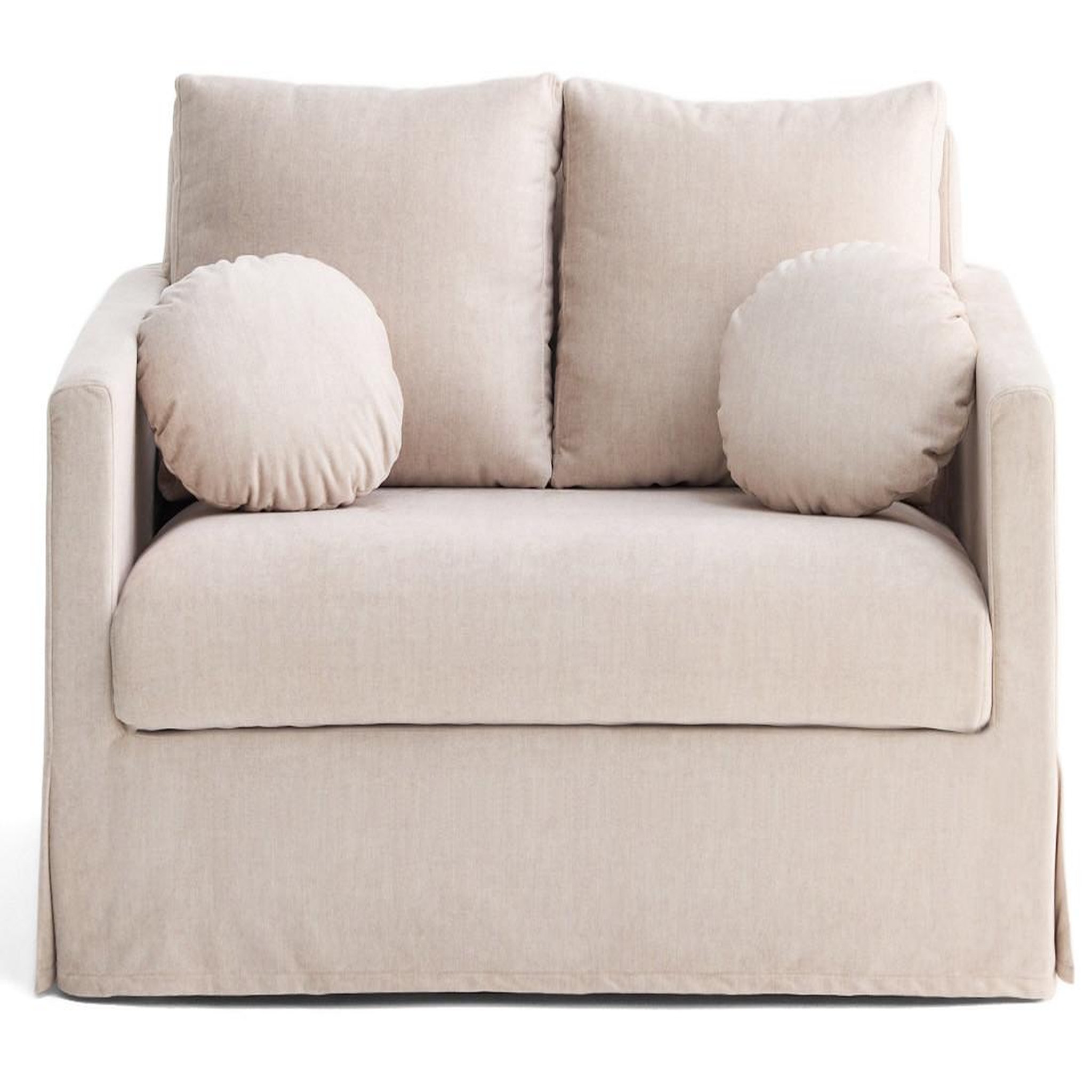 Voir la diapositive 1 : LISA DESIGN Serena - canapé droit déhoussable 2 places en velours