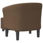 Voir la diapositive 5 : VIDAXL Chaise cabriolet avec repose pied marron tissu