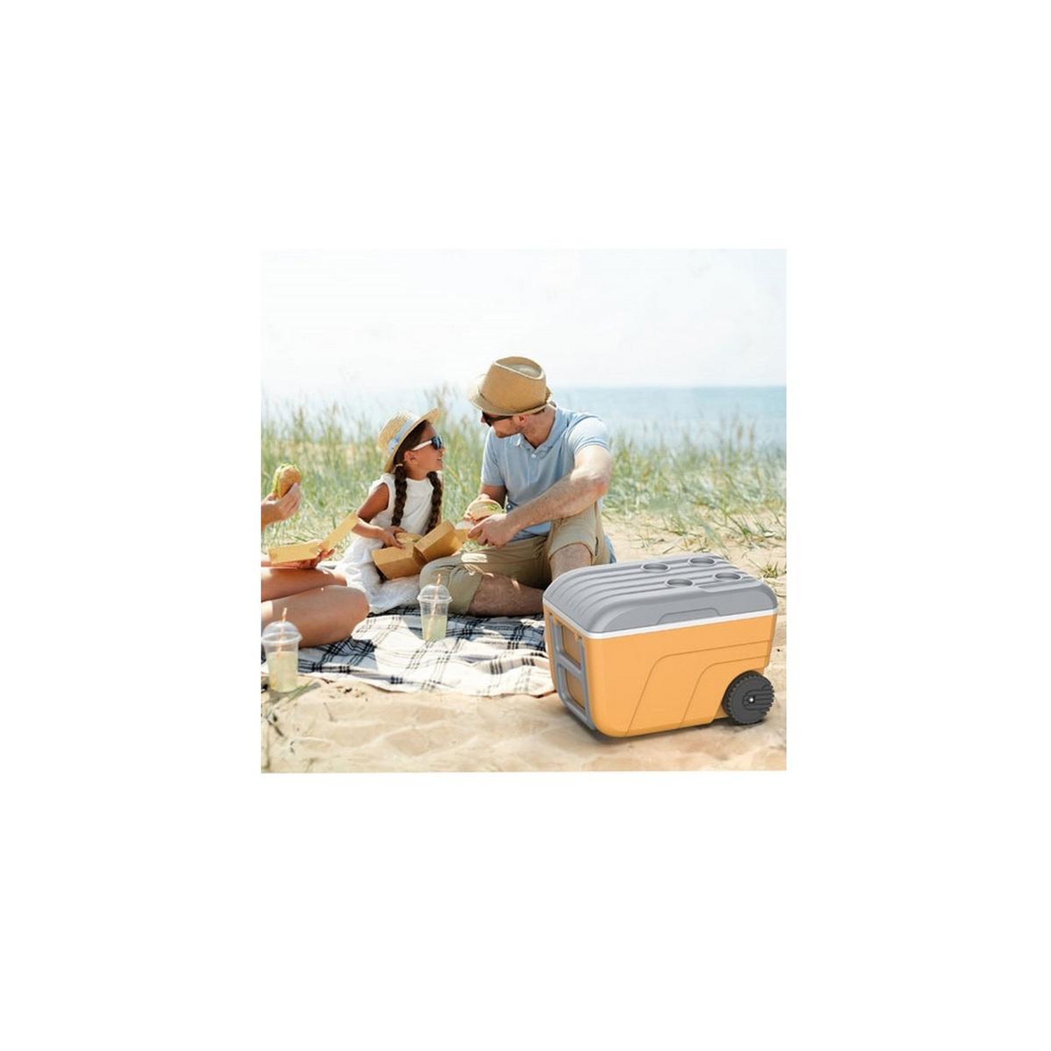 Voir la diapositive 2 : Eda Glacière plastique 52l - 019309 j.cu/g.g