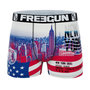 Voir la diapositive 5 : FREEGUN Lot de 3 boxers homme Usa