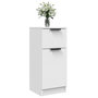 Voir la diapositive 4 : VIDAXL Buffet Blanc 30x30x70 cm Bois d'ingenierie