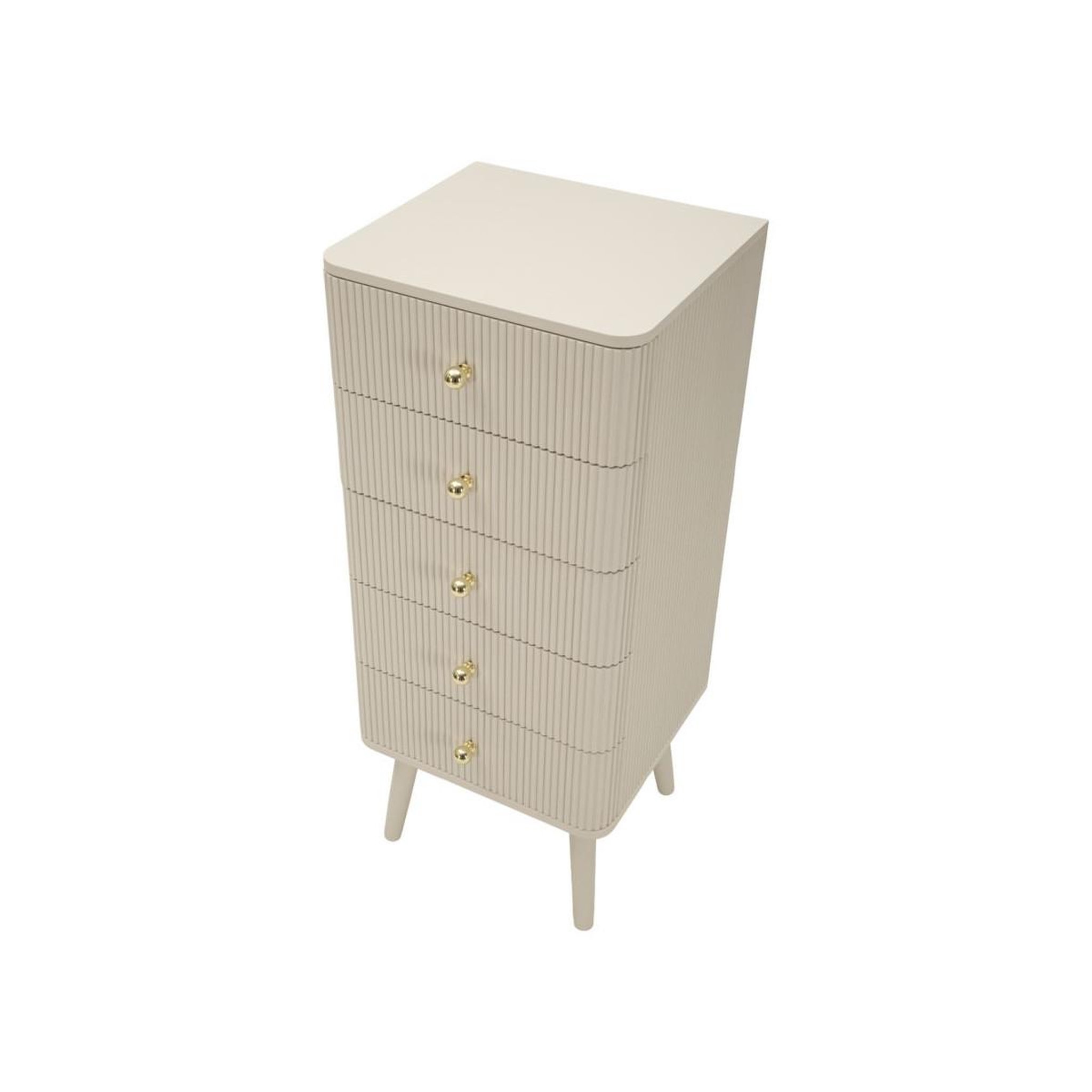 Voir la diapositive 5 : Paris Prix Chiffonnier 5 tirois  shy  89cm blanc
