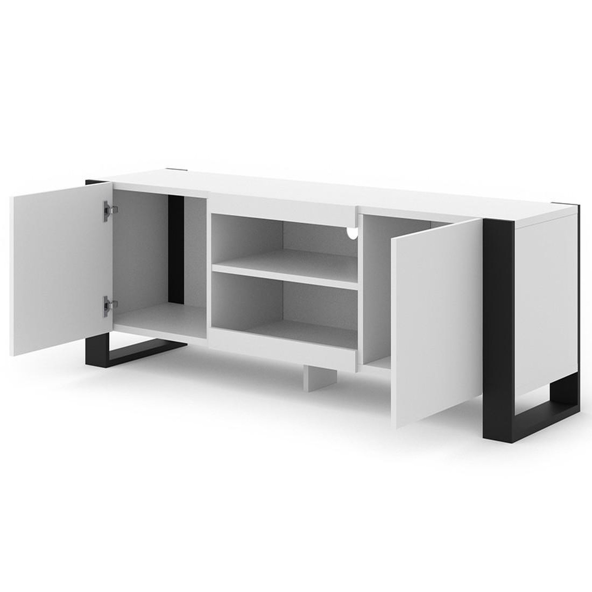 Voir la diapositive 2 : BEST MOBILIER Pedro - meuble tv - 158 cm