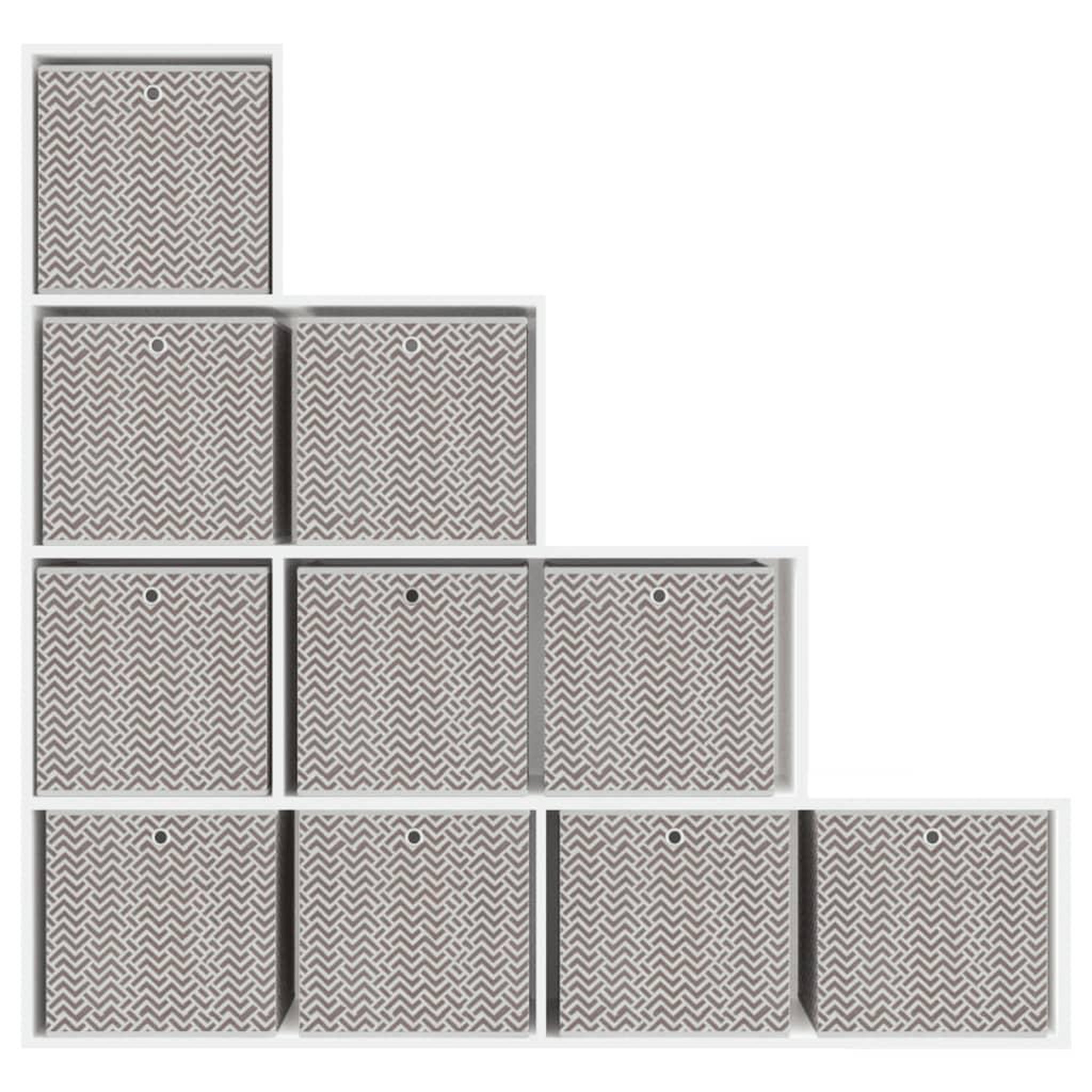 Voir la diapositive 5 : VIDAXL Boîtes de rangement pliables 10 pcs 32x32x32 cm tissu intisse