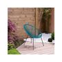 Voir la diapositive 2 : Habitat et Jardin Lot de 2 fauteuils de jardin  Ania  - Bleu foncé