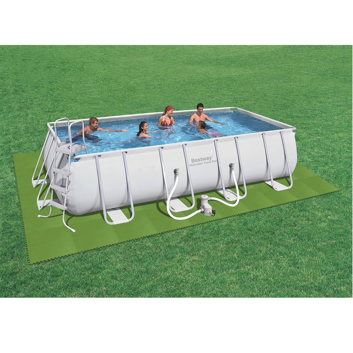 BESTWAY Lot de 9 tapis de protection pré formés