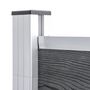 Voir la diapositive 4 : VIDAXL Cloture de jardin WPC 699x106 cm Gris