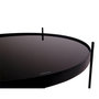 Voir la diapositive 4 : LISA DESIGN Glina - table basse ronde - métal et verre - 70 cm