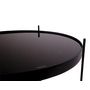 Voir la diapositive 4 : LISA DESIGN Glina - table basse ronde - métal et verre - 70 cm