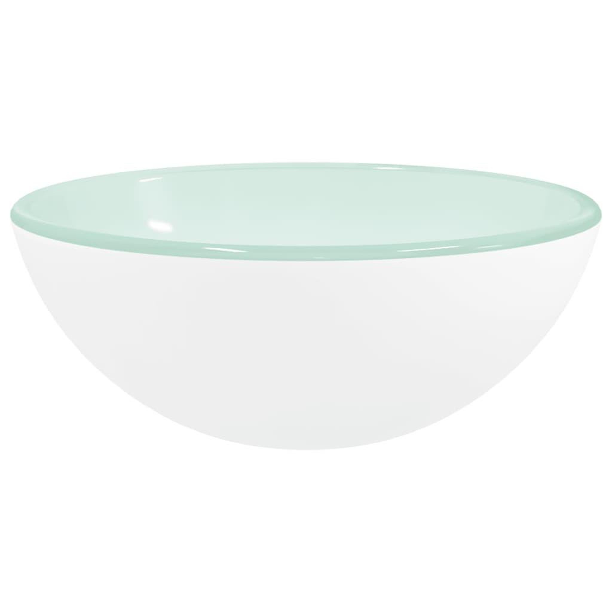 Voir la diapositive 2 : VIDAXL Lavabo Verre trempe 30x12 cm Blanc