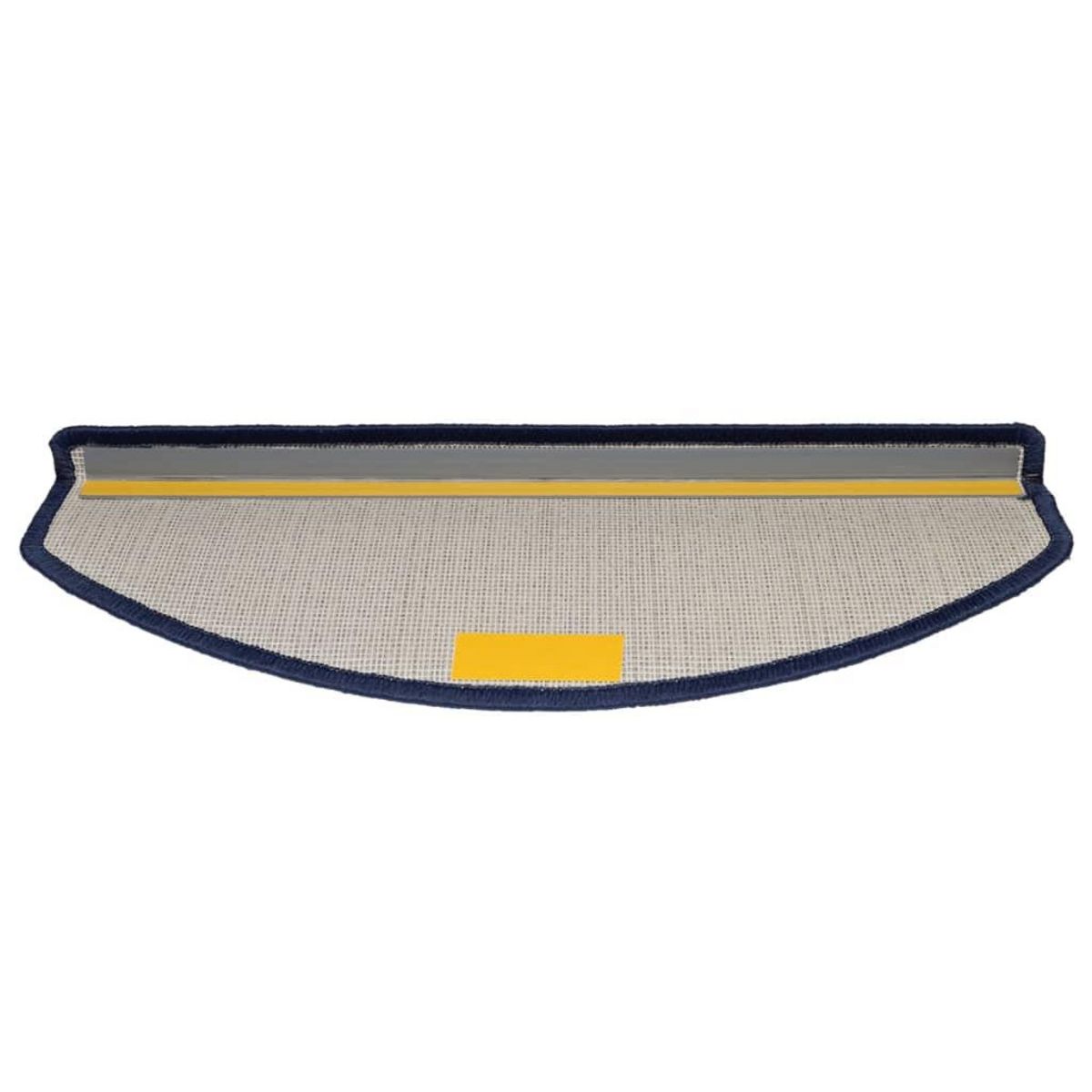 VIDAXL Tapis d'escalier 15 pcs Bleu 65x24x4 cm