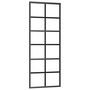 Voir la diapositive 2 : VIDAXL Porte coulissante Verre ESG et aluminium 76x205 cm Noir