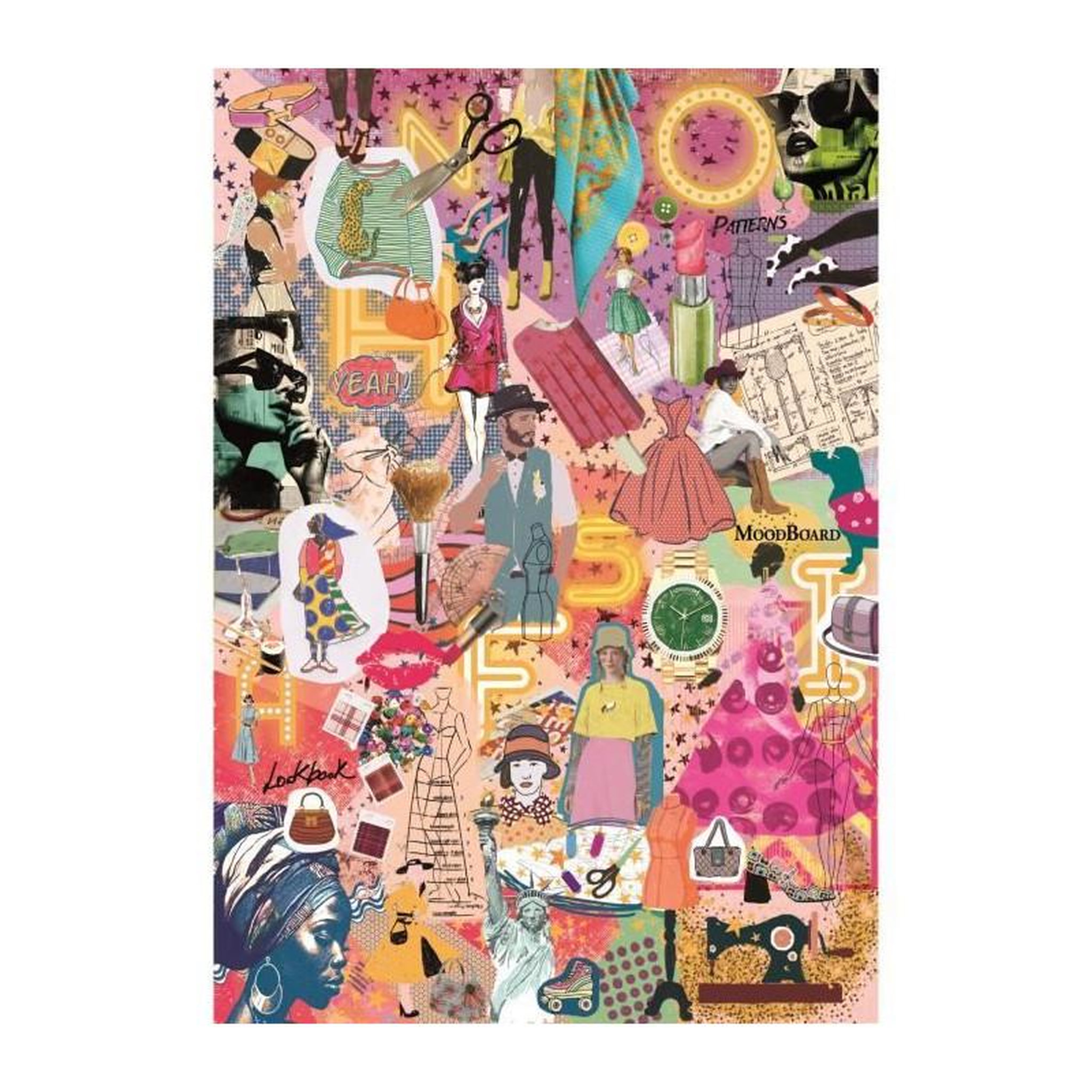 Voir la diapositive 2 : CLEMENTONI Puzzle 1000 pièces Compact More is More – Fashion & Design – Puzzle adulte – Clementoni