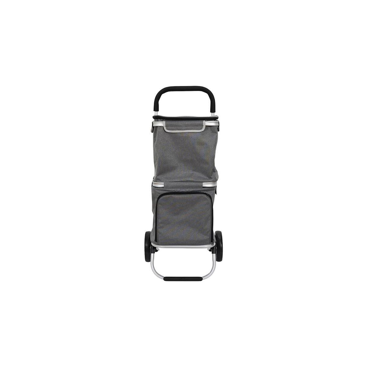 Paris Prix Chariot de Marché 2 Compartiments  Fraîcheur  99cm Gris