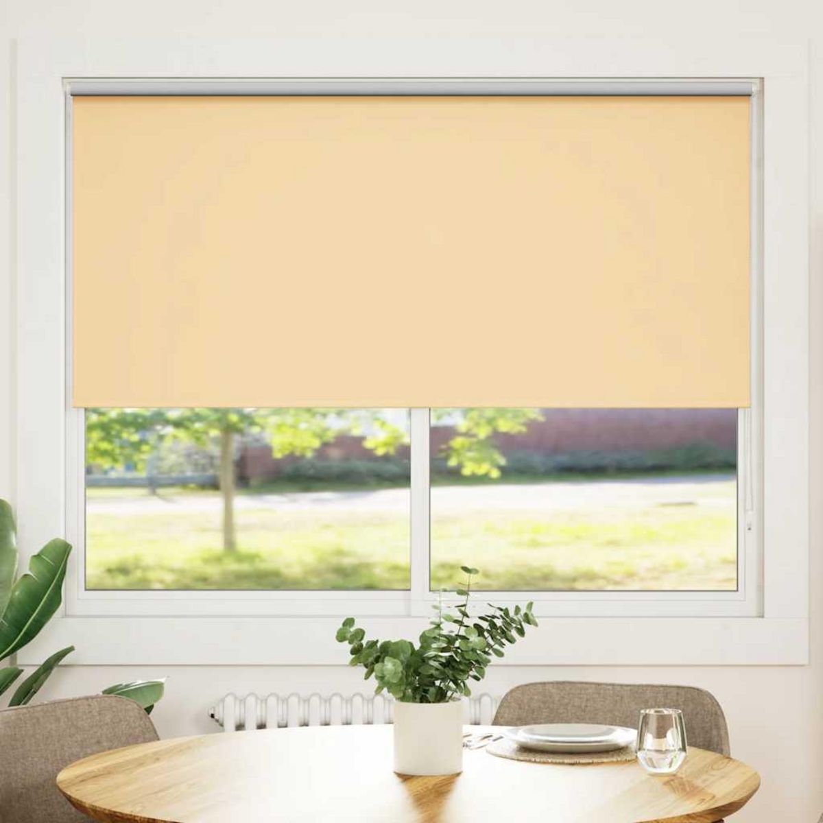 VIDAXL Store enrouleur occultant 140 x 175 cm beige