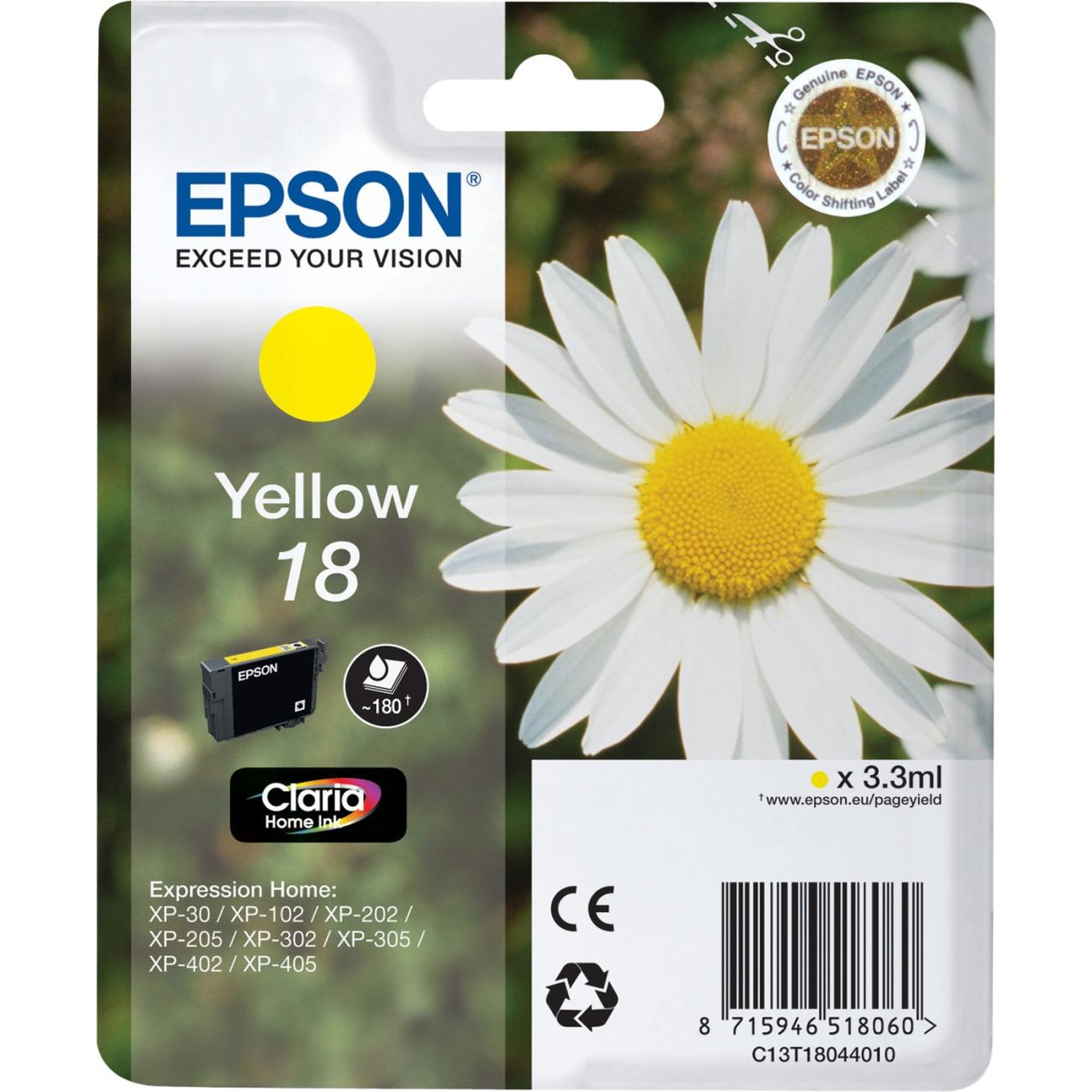 Voir la diapositive 2 : Epson Epson daisy cartouche  pâquerette  - encre claria home j