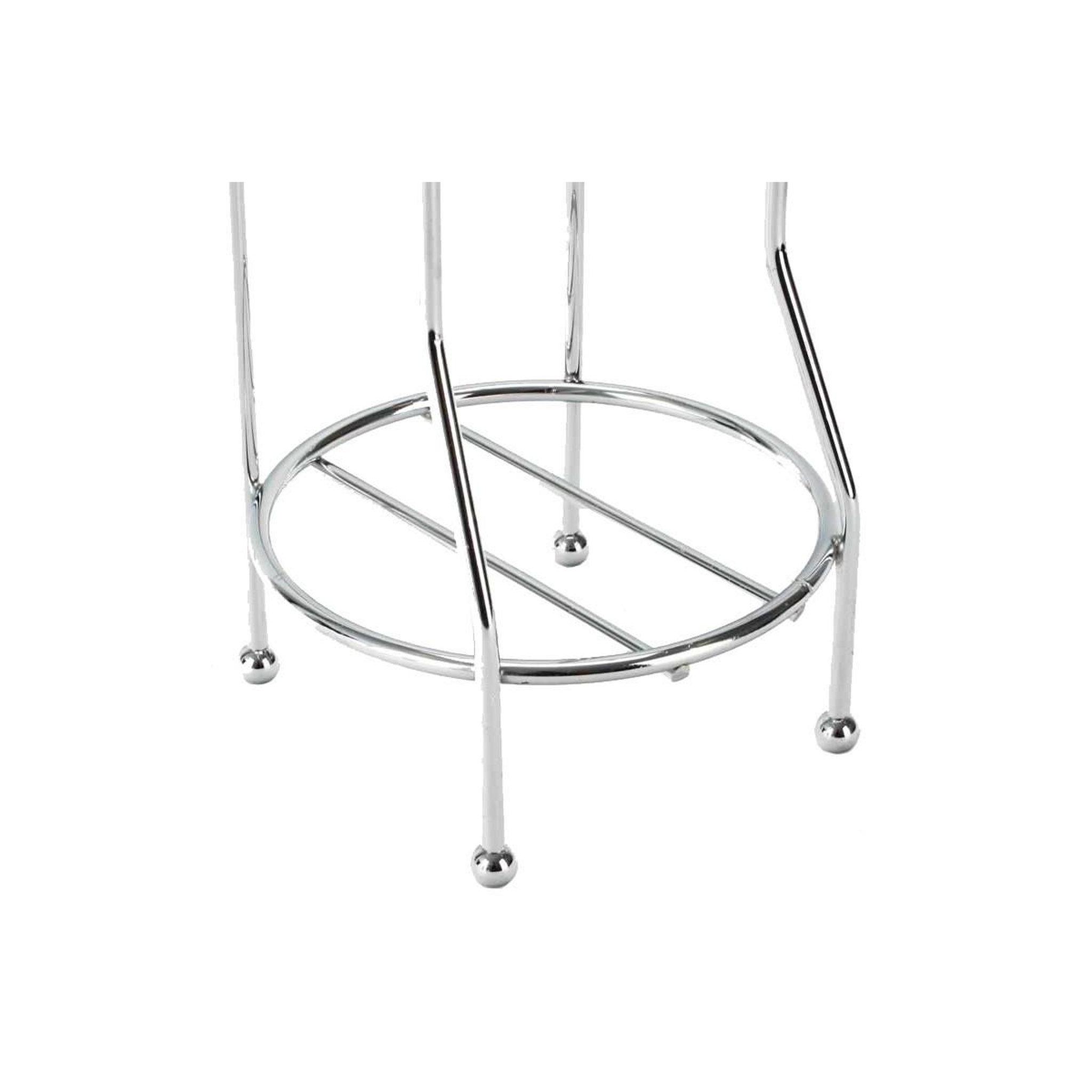 Voir la diapositive 4 : FIVE Dérouleur de papier toilette  réserve  65cm argent