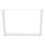 Voir la diapositive 3 : VIDAXL Pieds de table a manger forme V 2pcs blanc 70x(42-43,3)cm acier
