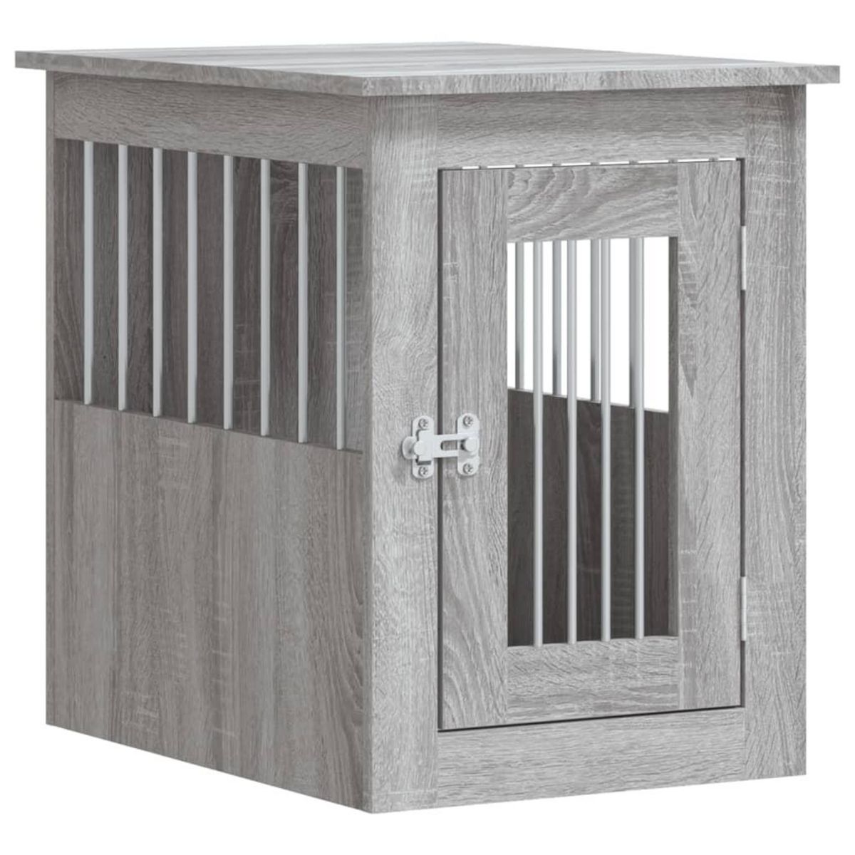 VIDAXL Meuble de cage pour chiens sonoma gris 45x62x59 cm