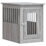 Voir la diapositive 2 : VIDAXL Meuble de cage pour chiens sonoma gris 45x62x59 cm