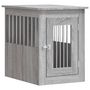 Voir la diapositive 2 : VIDAXL Meuble de cage pour chiens sonoma gris 45x62x59 cm