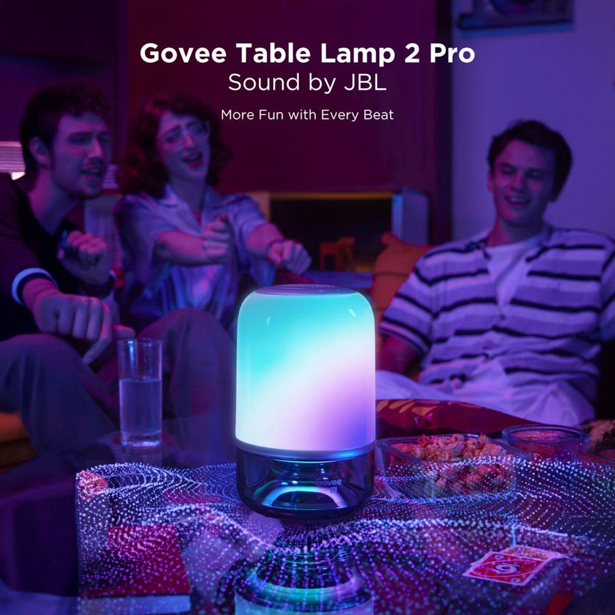GOVEE Lampe connectée Lampe de table 2 Pro avec son JBL