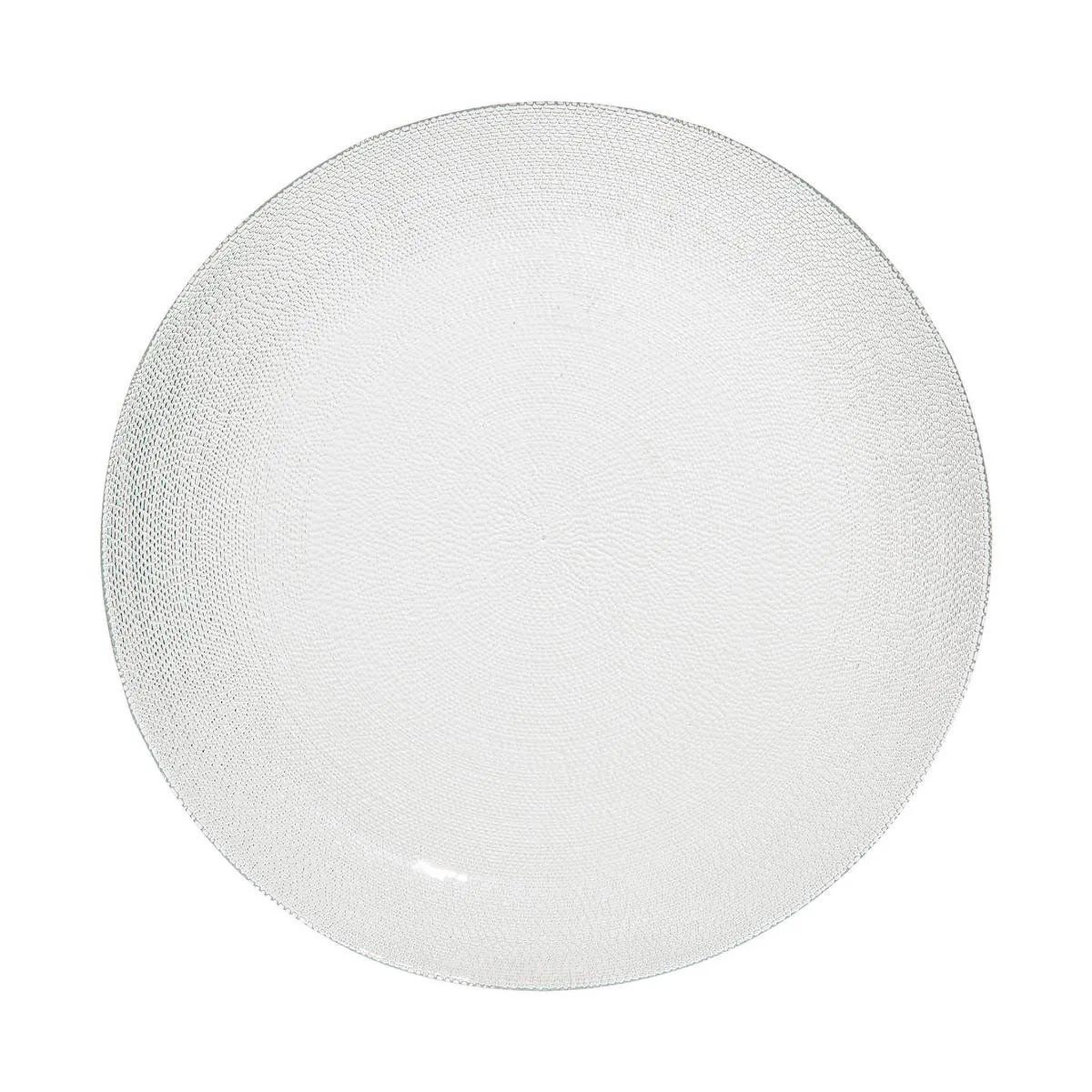 Voir la diapositive 1 : SECRET DE GOURMET Lot de 6 assiettes plates  palm  27cm transparent