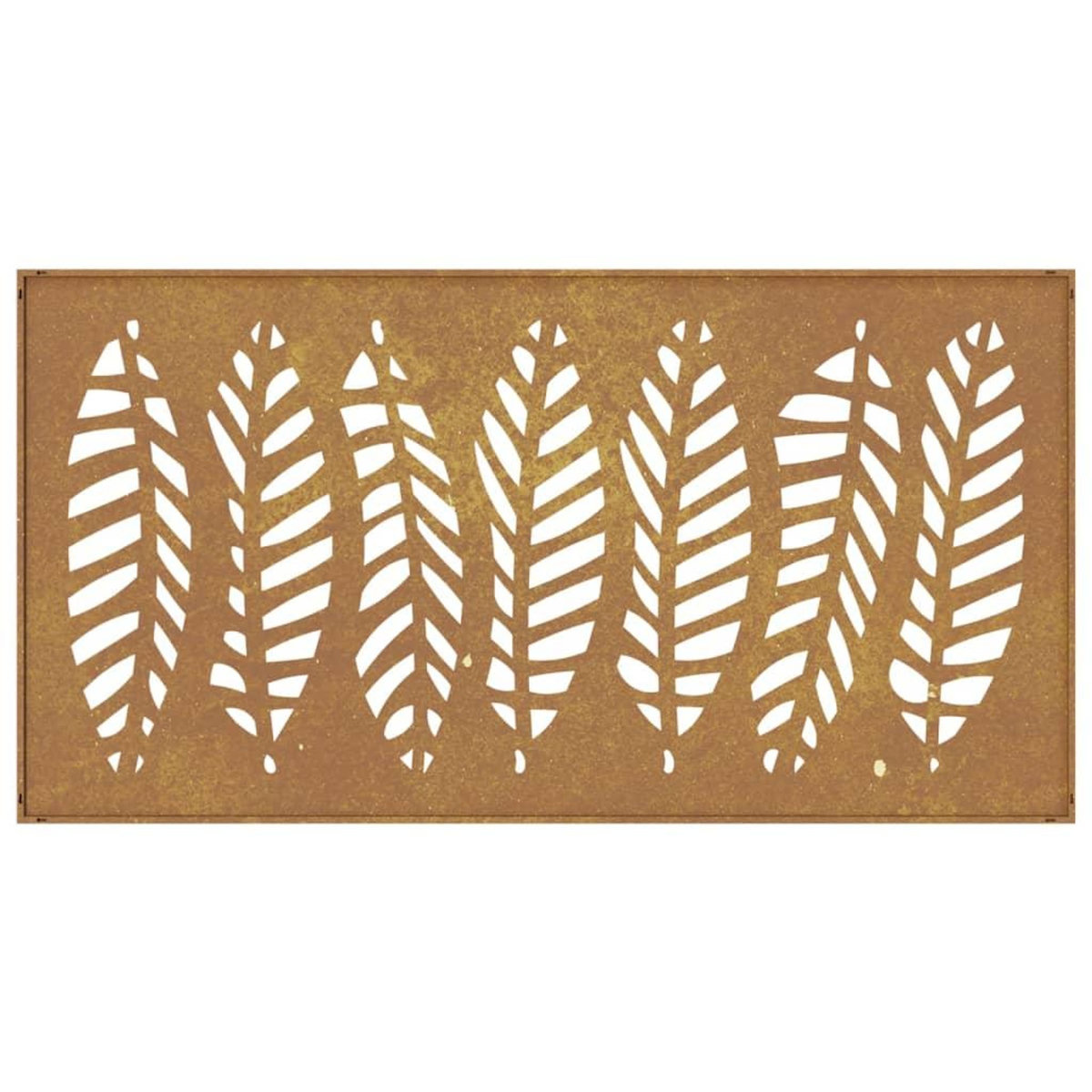 VIDAXL Decoration murale jardin 105x55 cm acier corten design feuille
